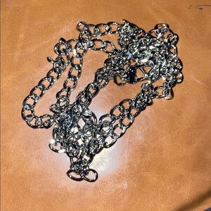 Silver tone Chain Strap